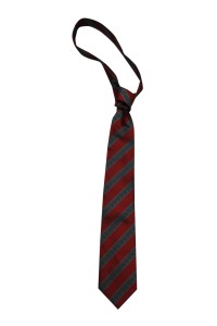 TI146 Manufacture red and gray striped tie  J's ideas Co. Limited  Custom tie  Tie shop